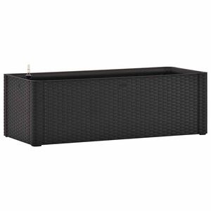 vidaXL Vaso/floreira c/ sistema rega autom&aacute;tica 100x43x33cm antracite