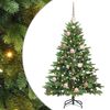 vidaXL &Aacute;rvore de Natal Artificial com 150 LEDs Verde 120 cm PE e PVC