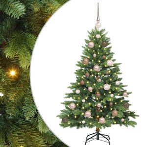 vidaXL &Aacute;rvore de Natal Artificial com 150 LEDs Verde 120 cm PE e PVC