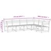 vidaXL 6 pcs conjunto de sof&aacute;s de jardim madeira de pinho impregnada