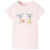 vidaXL T-shirt para crian&ccedil;a rosa-suave 92