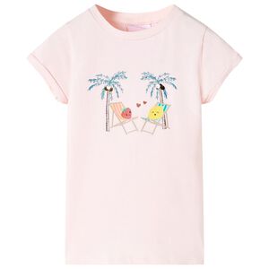 T-shirt para crian&ccedil;a rosa-suave 92
