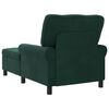 vidaXL Chaise Lounge com almofada Verde Escuro 91 x 157 x 91 cm Veludo