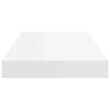 vidaXL Prateleiras de parede suspensas 4 pcs 50x23x3,8cm MDF branco
