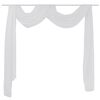 Cortina comprida em voile transparente 140 x 600 cm branco