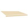vidaXL Tecido de substitui&ccedil;&atilde;o para toldo creme 500x300 cm poli&eacute;ster