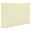 vidaXL Almofada para Sof&aacute; Externo 3 pcs Creme Poli&eacute;ster