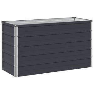 vidaXL Cama de Jardim Elevada Antracite 100 x 40 x 55 cm