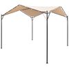 vidaXL Gazebo tenda com toldo 4x4 m a&ccedil;o bege