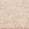 vidaXL Tapete Shaggy Antiderrapante Creme 120 x 120 cm PP