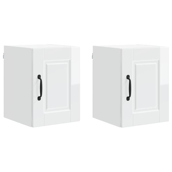 vidaXL Arm&aacute;rio de Cozinha 2 pcs Branco Brilhante 30 x 31 x 40 cm