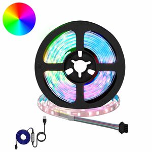 vidaXL Fita LED 2 unid. Preto e Transparente Cobre e Pl&aacute;stico