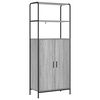 vidaXL Buff&ecirc; Sonoma cinzento 40 x 33 x 161 cm Derivados de Madeira