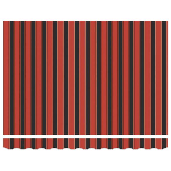 vidaXL Toldo retr&aacute;til 3x2,5 m tecido e alum&iacute;nio laranja e castanho