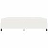 vidaXL Estrutura da Cama com colch&atilde;o Creme 200 x 200 cm tecido