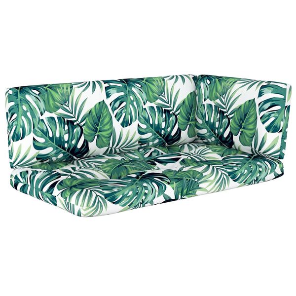 vidaXL 4 pcs conj. lounge paletes c/ almofad&otilde;es pinho impregnado