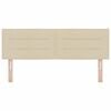 vidaXL Cabeceira com cabeceira Creme 144 cm Couro Sint&eacute;tico