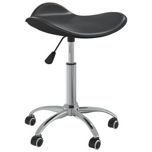 vidaXL Cadeira de escrit&oacute;rio couro artificial preto