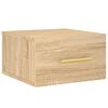 vidaXL Mesas de cabeceira parede 2 pcs 35x35x20 cm cor carvalho sonoma