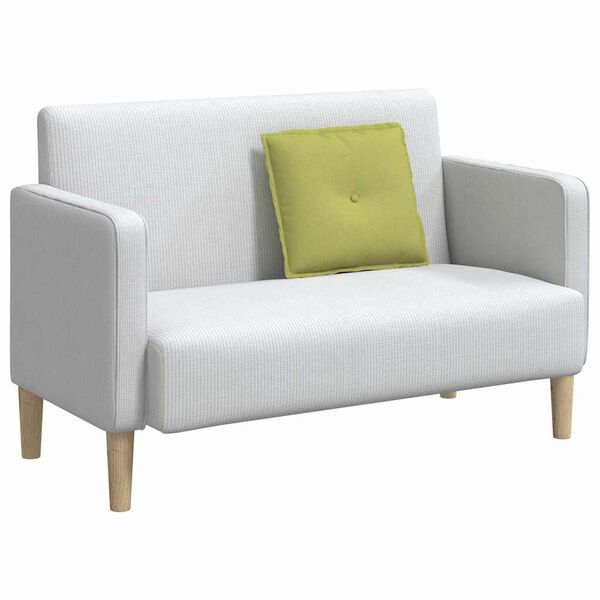 vidaXL Travesseiro para Costas Verde Claro 50 x 19 x 45 cm tecido