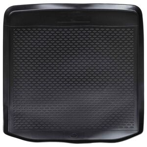 vidaXL Tapete de Porta-Malas Preto Borracha