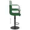 vidaXL Bancos de bar 2 pcs veludo verde-escuro