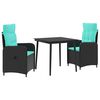 vidaXL Conjunto de Mesa de Sof&aacute; com almofada com travesseiro 3 pcs