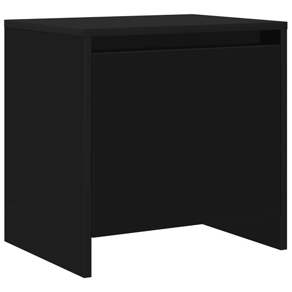 vidaXL Mesa de cabeceira 45x34x44,5 cm contraplacado preto