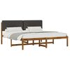 vidaXL Estrutura de Cama com Cabeceira Estofada