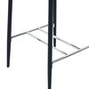 vidaXL 3 pcs conjunto de bar couro artificial preto