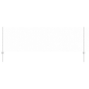 vidaXL Cerca Hexagonal com Poste 25 x 0,8 m A&ccedil;o Galvanizado Prateado