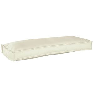vidaXL Almofada Creme 100 x 40 x 8 cm Tecido Oxford