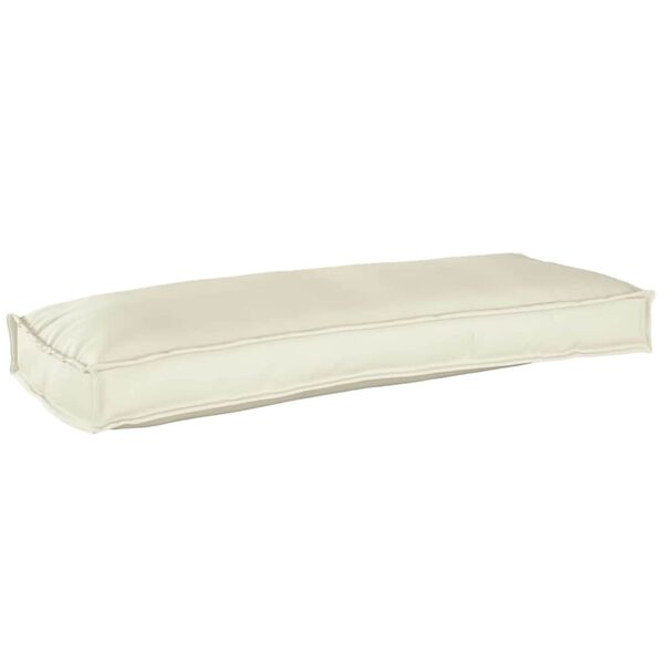 vidaXL Almofada Creme 100 x 40 x 8 cm Tecido Oxford