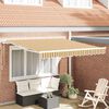 vidaXL Toldo Retr&aacute;til Manual Multicolor 350 x 250 cm tecido