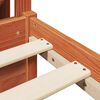 vidaXL Estrutura da Cama 2 pcs Marrom Cera Madeira de Pinho S&oacute;lido