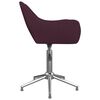 vidaXL Cadeiras de jantar girat&oacute;rias 6 pcs tecido roxo