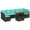 vidaXL Conjunto de Sof&aacute; de Jardim 8 unid. 7-N&uacute;mero de lugares