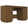 vidaXL Secret&aacute;ria 140x50x75 cm pinho maci&ccedil;o castanho-mel