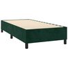 vidaXL Estrutura de cama com molas 90x190 cm veludo verde-escuro