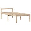 vidaXL Cama com estante sem colch&atilde;o 100x200 cm pinho maci&ccedil;o