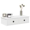 vidaXL Prateleira parede c/ gavetas 60x28x15 cm deriv. madeira branco