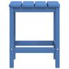 vidaXL Cadeiras jardim Adirondack c/ apoio de pés/mesa PEAD ciano