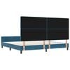 vidaXL Cama Box com cabeceira Azul Escuro 200 x 200 cm Veludo