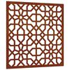 vidaXL Decora&ccedil;&atilde;o p/ muro de jardim 55x55 cm a&ccedil;o corten design &aacute;rabe