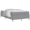 vidaXL Estrutura da Cama Cinzento-claro 120 x 200 cm tecido
