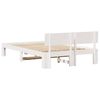 vidaXL Estrutura da Cama com cabeceira Branco 140 x 190 cm