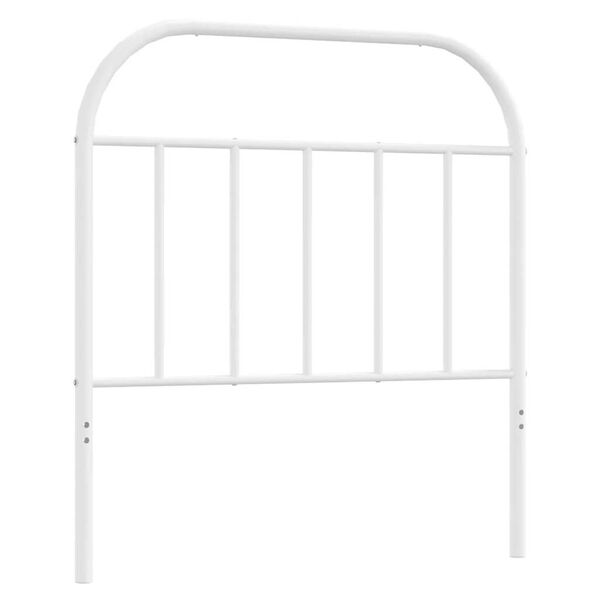 vidaXL Cabeceira de substitui&ccedil;&atilde;o 90 cm metal branco