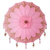 vidaXL Parasol Balin&ecirc;s com Base Rosa 95 x 95 x 260 cm