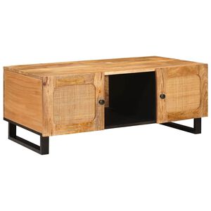 vidaXL Mesa de centro Carvalho Artesanal 100 x 54 x 40 cm