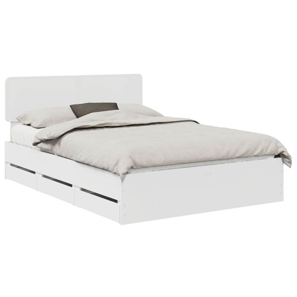 vidaXL Estrutura da Cama Branco 160 x 200 cm Madeira engenheirada